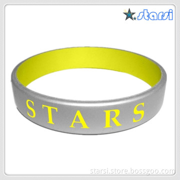Spray Paint Silicone Bracelet Promotion Gifts (PQSH)